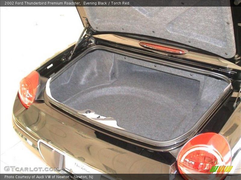 Evening Black / Torch Red 2002 Ford Thunderbird Premium Roadster