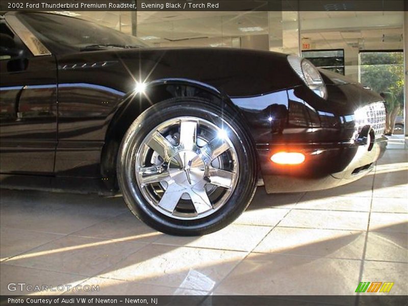 Evening Black / Torch Red 2002 Ford Thunderbird Premium Roadster