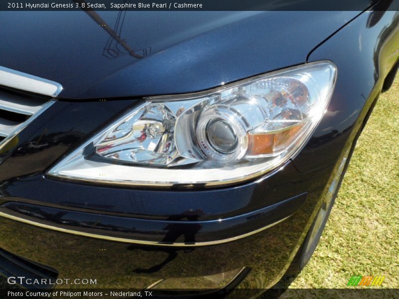 Sapphire Blue Pearl / Cashmere 2011 Hyundai Genesis 3.8 Sedan