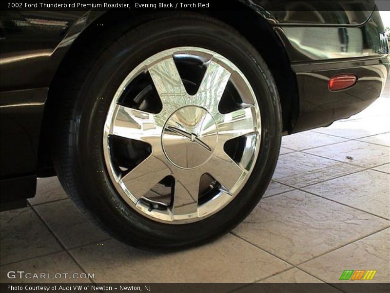 Evening Black / Torch Red 2002 Ford Thunderbird Premium Roadster