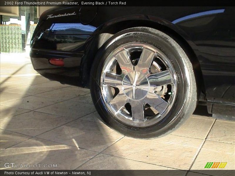 Evening Black / Torch Red 2002 Ford Thunderbird Premium Roadster