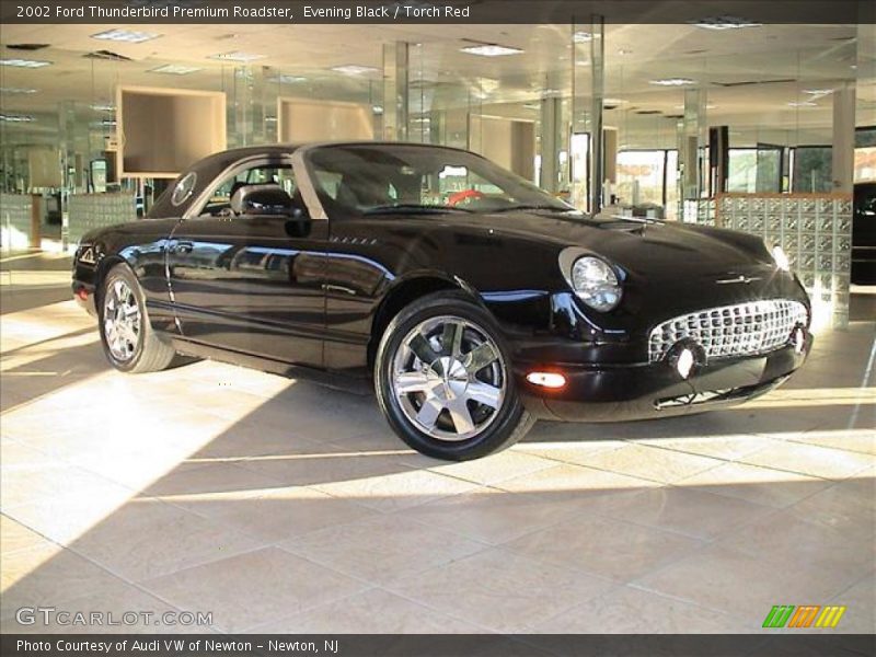 Evening Black / Torch Red 2002 Ford Thunderbird Premium Roadster