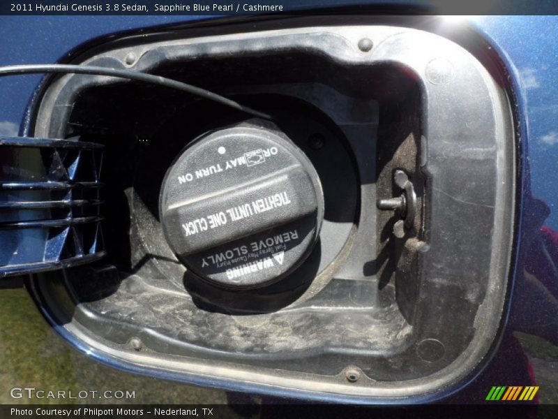 Sapphire Blue Pearl / Cashmere 2011 Hyundai Genesis 3.8 Sedan