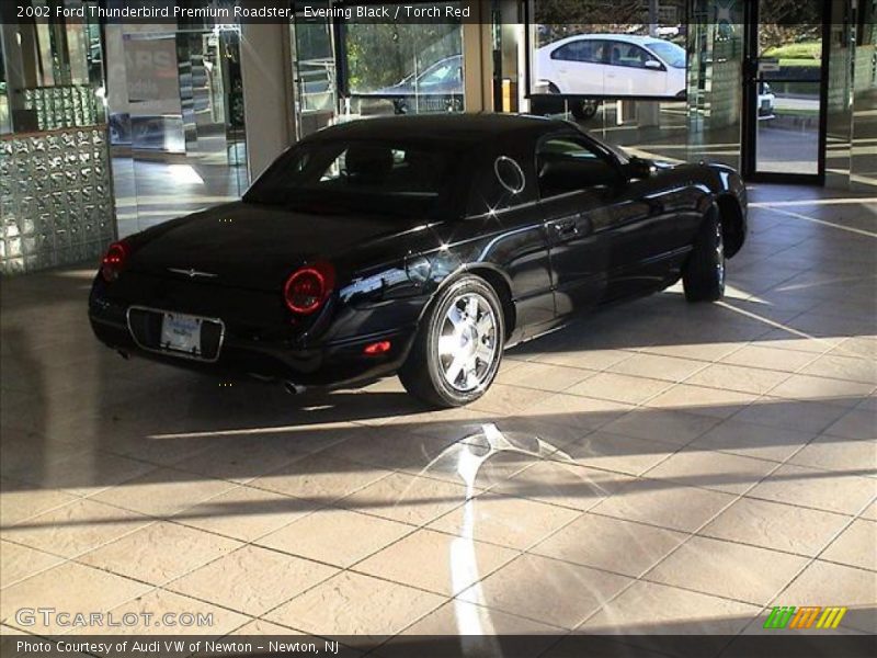 Evening Black / Torch Red 2002 Ford Thunderbird Premium Roadster