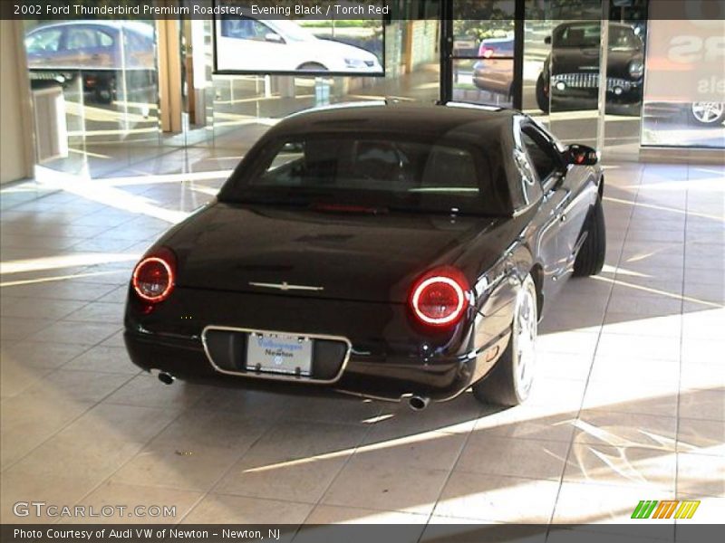 Evening Black / Torch Red 2002 Ford Thunderbird Premium Roadster