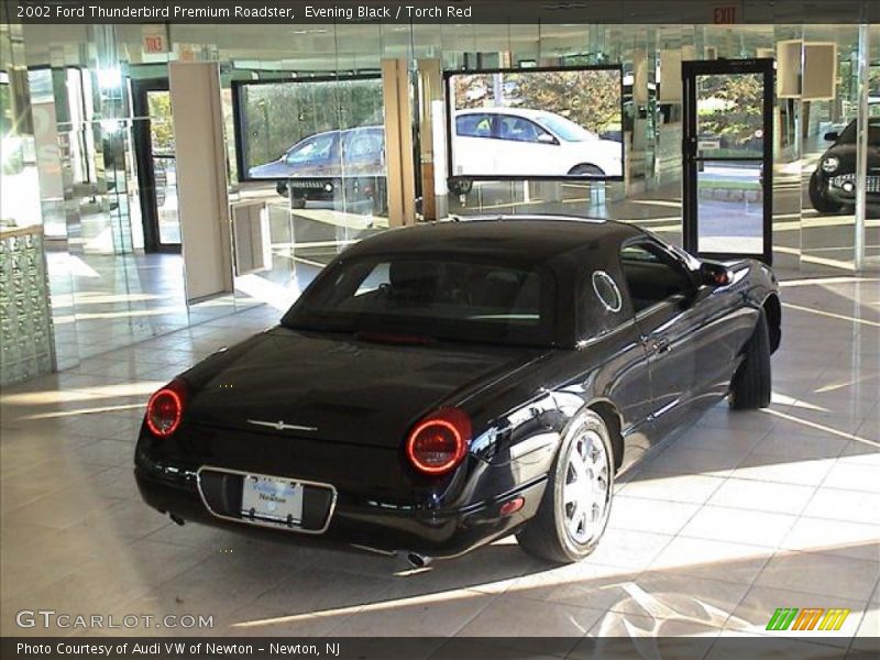 Evening Black / Torch Red 2002 Ford Thunderbird Premium Roadster
