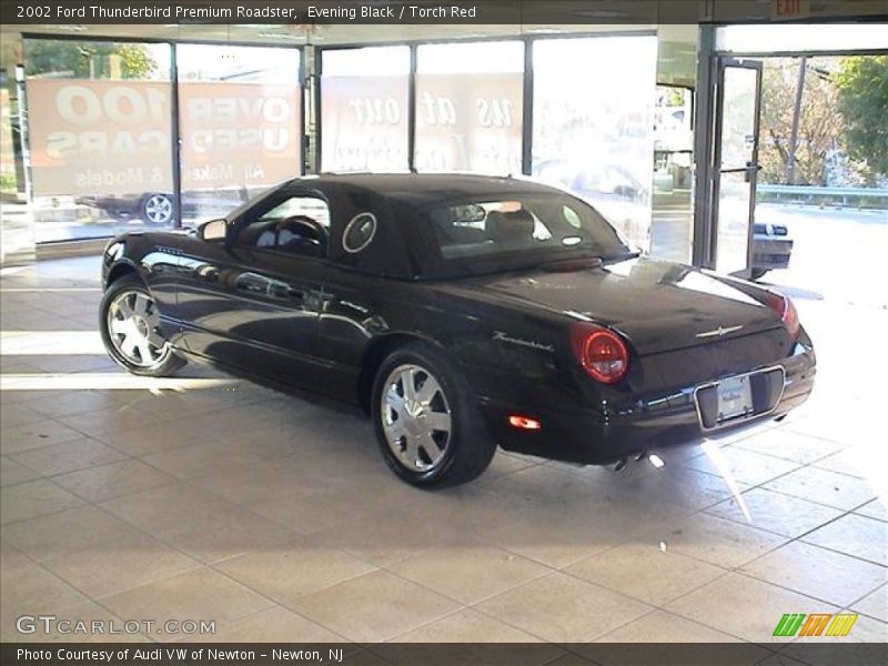 Evening Black / Torch Red 2002 Ford Thunderbird Premium Roadster