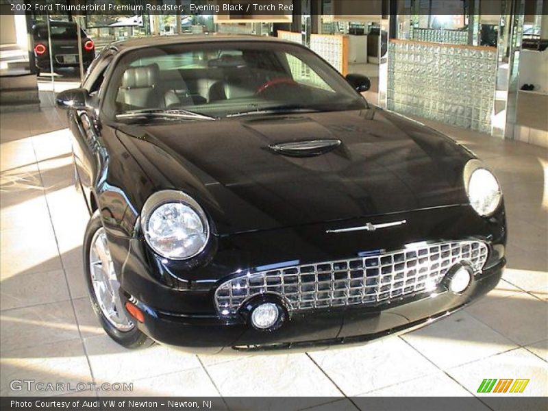 Evening Black / Torch Red 2002 Ford Thunderbird Premium Roadster