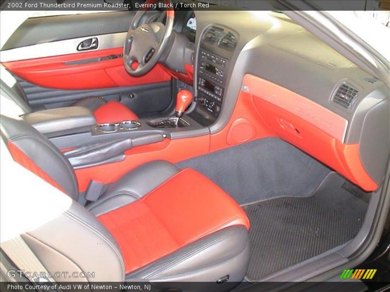 Evening Black / Torch Red 2002 Ford Thunderbird Premium Roadster