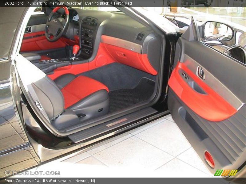 Evening Black / Torch Red 2002 Ford Thunderbird Premium Roadster
