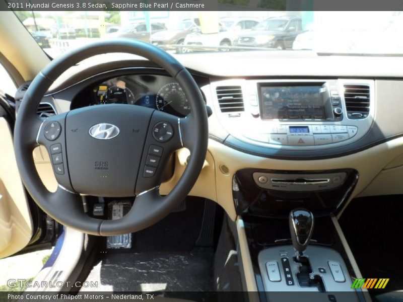 Sapphire Blue Pearl / Cashmere 2011 Hyundai Genesis 3.8 Sedan
