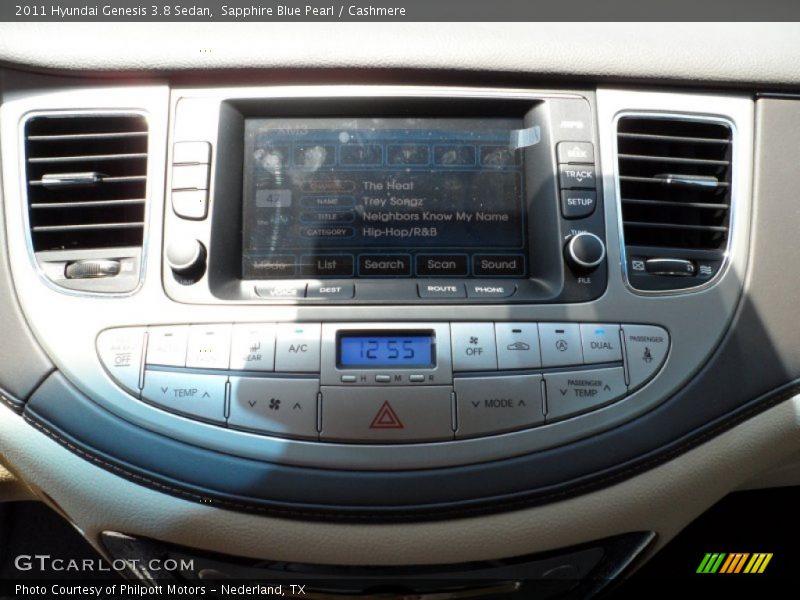 Sapphire Blue Pearl / Cashmere 2011 Hyundai Genesis 3.8 Sedan