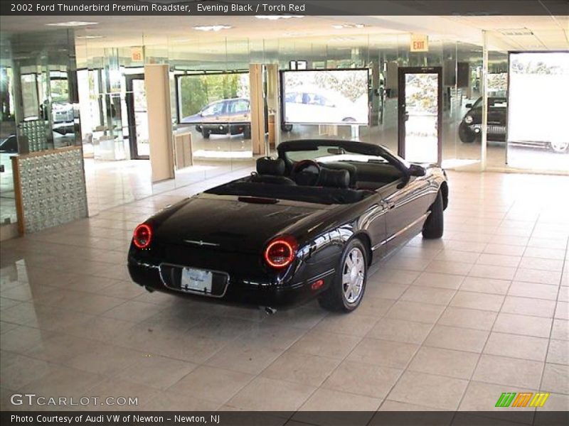 Evening Black / Torch Red 2002 Ford Thunderbird Premium Roadster