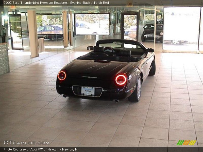 Evening Black / Torch Red 2002 Ford Thunderbird Premium Roadster