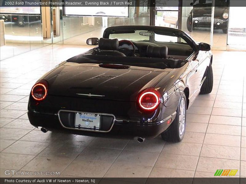 Evening Black / Torch Red 2002 Ford Thunderbird Premium Roadster