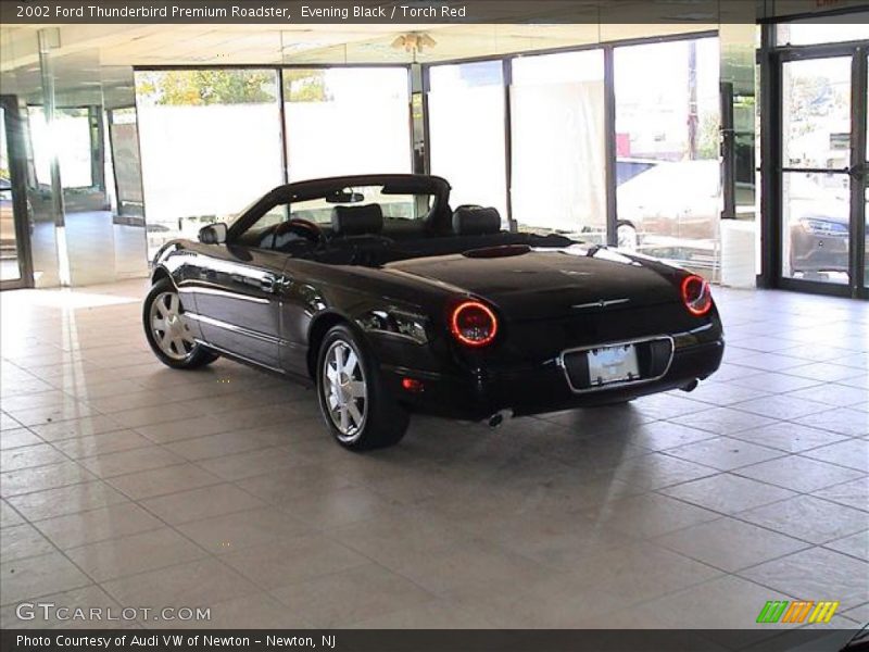 Evening Black / Torch Red 2002 Ford Thunderbird Premium Roadster