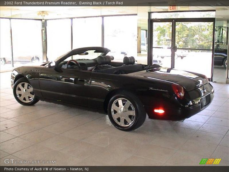 Evening Black / Torch Red 2002 Ford Thunderbird Premium Roadster