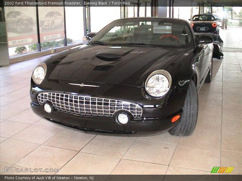 Evening Black / Torch Red 2002 Ford Thunderbird Premium Roadster