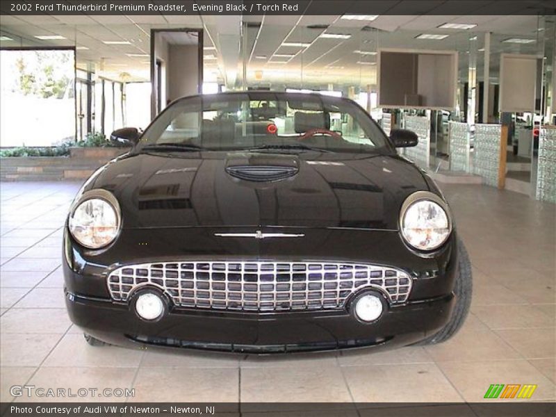Evening Black / Torch Red 2002 Ford Thunderbird Premium Roadster