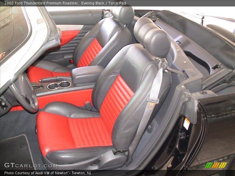 Evening Black / Torch Red 2002 Ford Thunderbird Premium Roadster