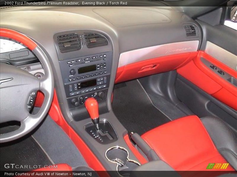 Evening Black / Torch Red 2002 Ford Thunderbird Premium Roadster