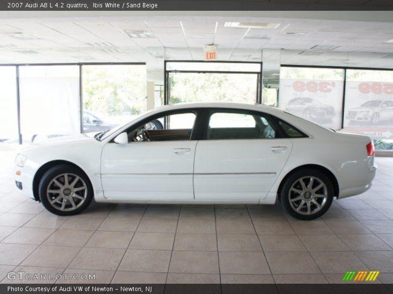 Ibis White / Sand Beige 2007 Audi A8 L 4.2 quattro
