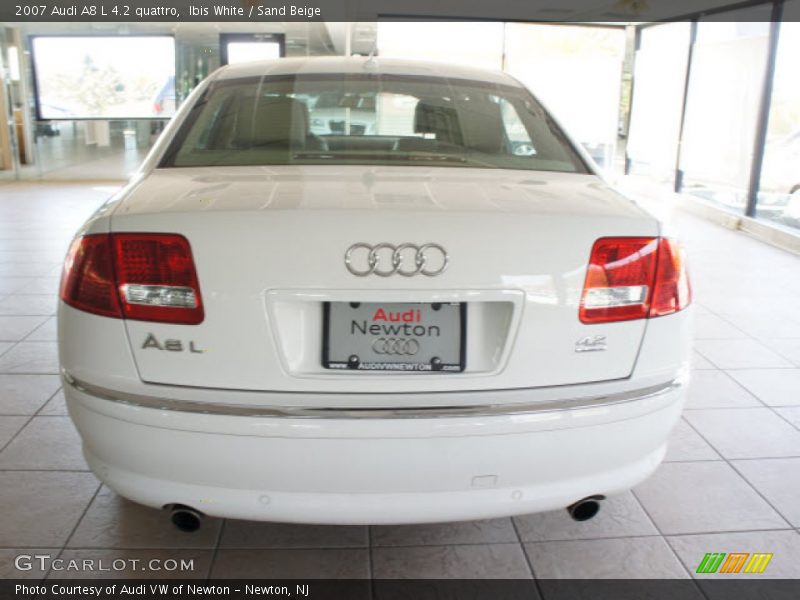 Ibis White / Sand Beige 2007 Audi A8 L 4.2 quattro