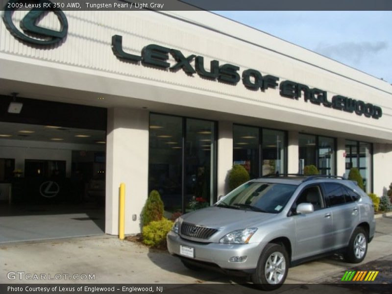 Tungsten Pearl / Light Gray 2009 Lexus RX 350 AWD