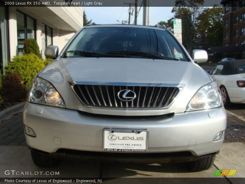 Tungsten Pearl / Light Gray 2009 Lexus RX 350 AWD