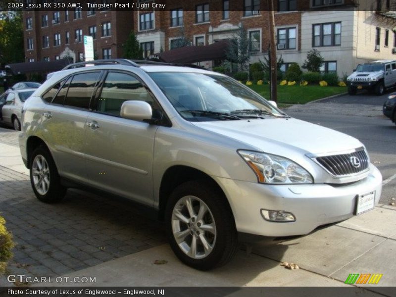 Tungsten Pearl / Light Gray 2009 Lexus RX 350 AWD