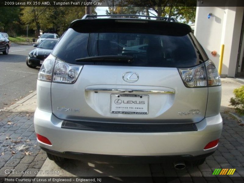 Tungsten Pearl / Light Gray 2009 Lexus RX 350 AWD