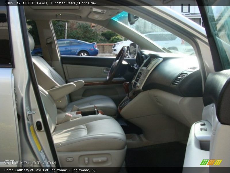 Tungsten Pearl / Light Gray 2009 Lexus RX 350 AWD