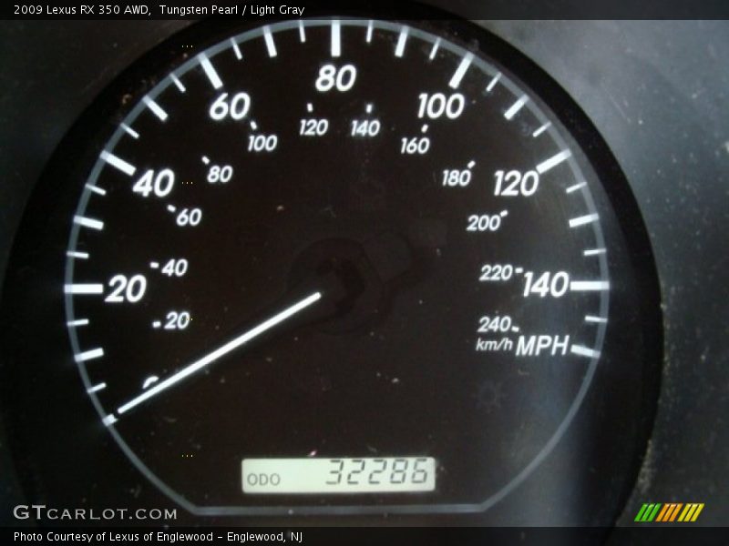 Tungsten Pearl / Light Gray 2009 Lexus RX 350 AWD