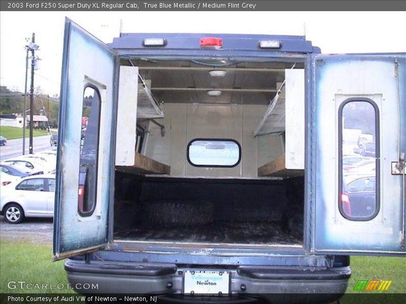 True Blue Metallic / Medium Flint Grey 2003 Ford F250 Super Duty XL Regular Cab