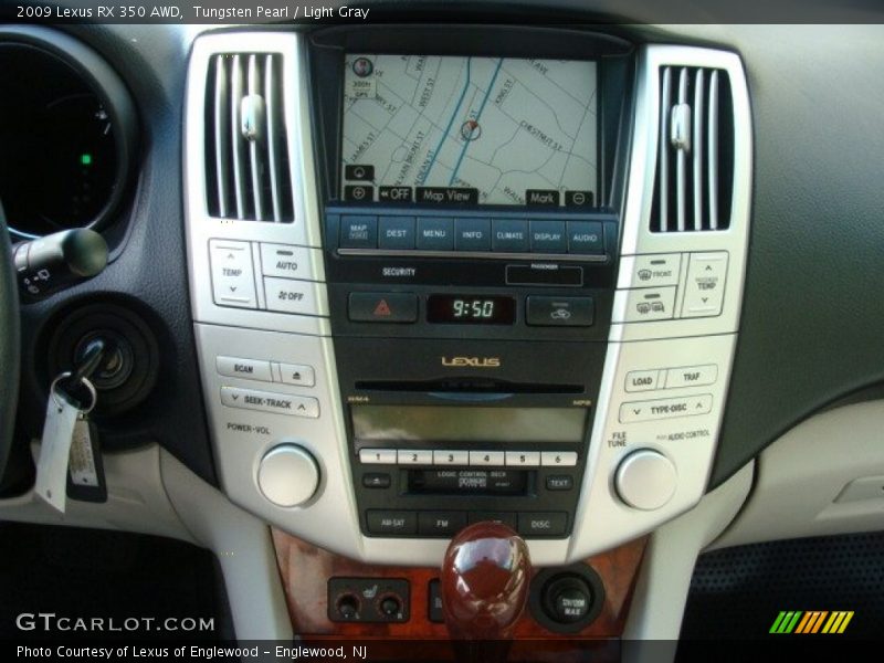 Tungsten Pearl / Light Gray 2009 Lexus RX 350 AWD