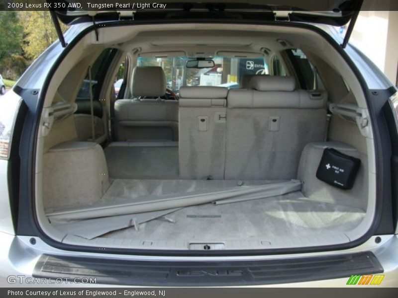Tungsten Pearl / Light Gray 2009 Lexus RX 350 AWD