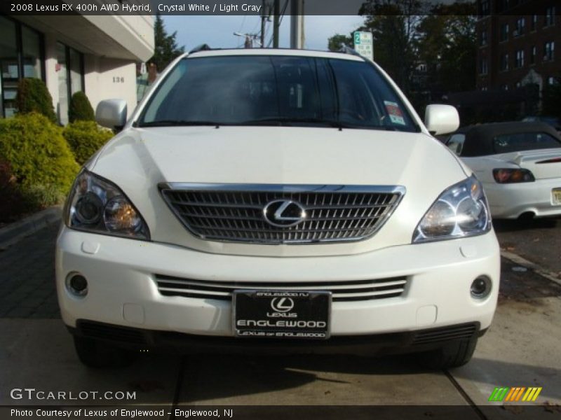 Crystal White / Light Gray 2008 Lexus RX 400h AWD Hybrid