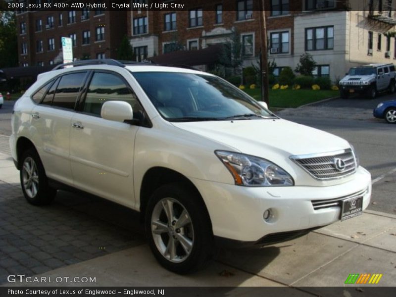 Crystal White / Light Gray 2008 Lexus RX 400h AWD Hybrid
