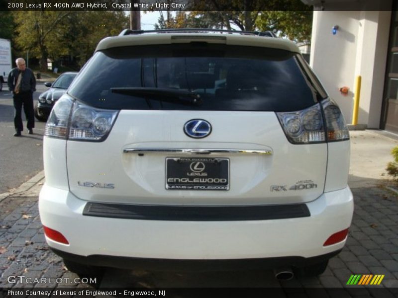 Crystal White / Light Gray 2008 Lexus RX 400h AWD Hybrid