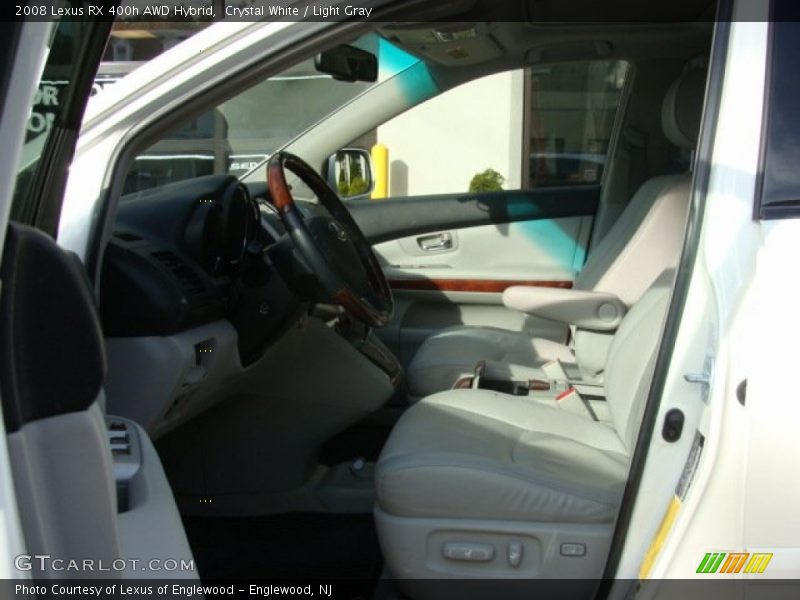 Crystal White / Light Gray 2008 Lexus RX 400h AWD Hybrid