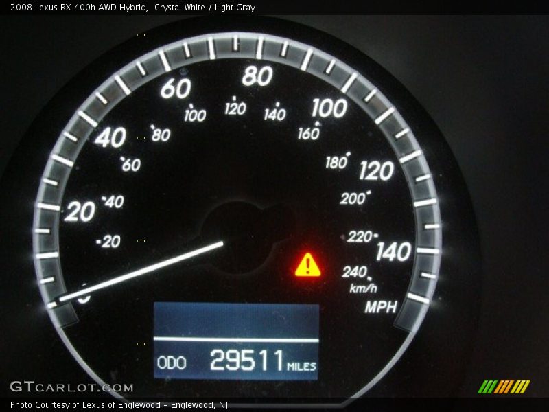 Crystal White / Light Gray 2008 Lexus RX 400h AWD Hybrid