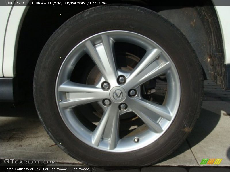 Crystal White / Light Gray 2008 Lexus RX 400h AWD Hybrid
