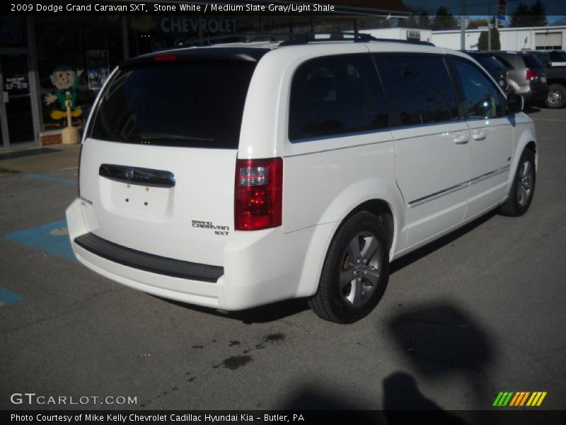 Stone White / Medium Slate Gray/Light Shale 2009 Dodge Grand Caravan SXT