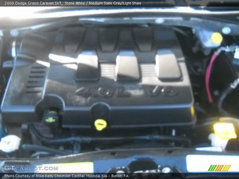 Stone White / Medium Slate Gray/Light Shale 2009 Dodge Grand Caravan SXT