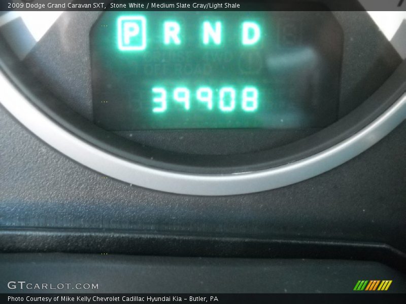 Stone White / Medium Slate Gray/Light Shale 2009 Dodge Grand Caravan SXT