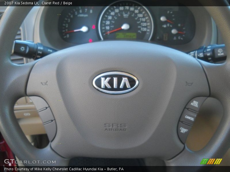 Claret Red / Beige 2007 Kia Sedona LX