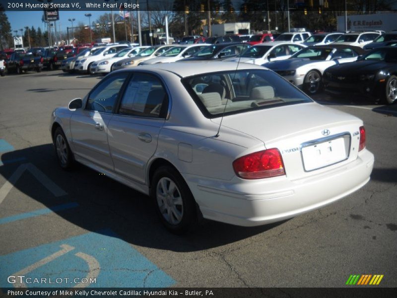 White Pearl / Beige 2004 Hyundai Sonata V6