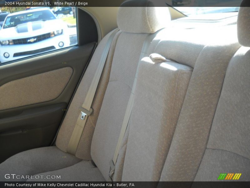 White Pearl / Beige 2004 Hyundai Sonata V6
