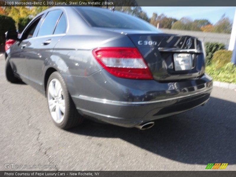 Steel Grey Metallic / Black 2008 Mercedes-Benz C 300 Luxury