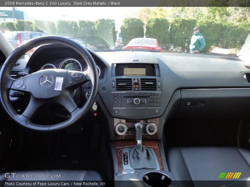 Steel Grey Metallic / Black 2008 Mercedes-Benz C 300 Luxury